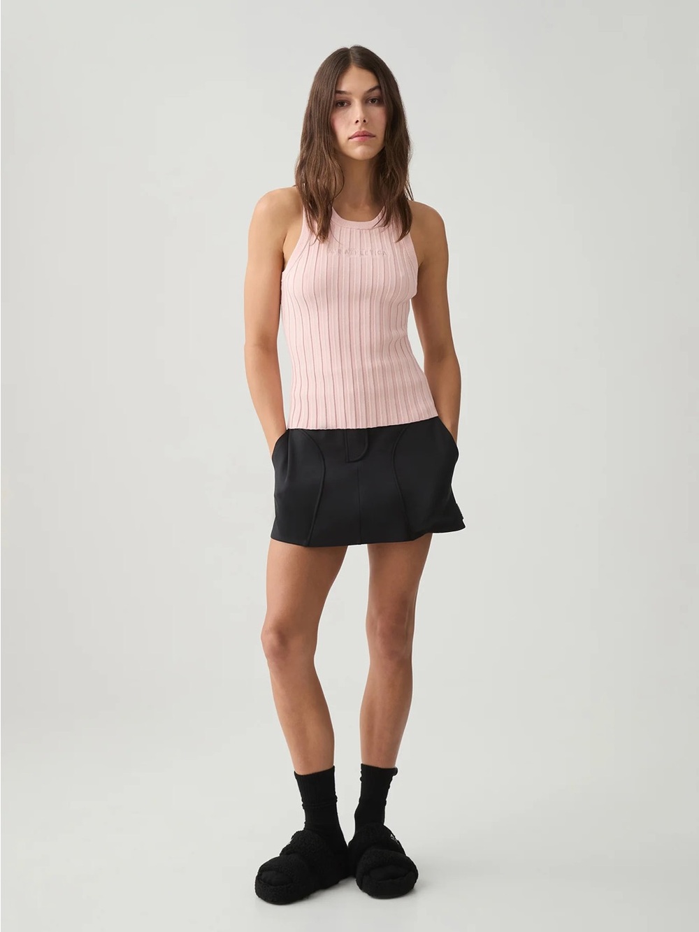 NWT Aje.Athletica Hydra Logo Knitt Ribbed Top Size 8